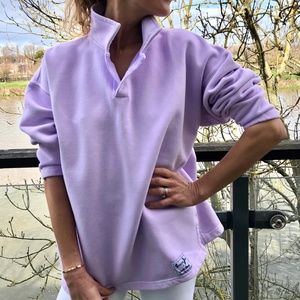 Lavender Quarter-Zip Sweatshirt